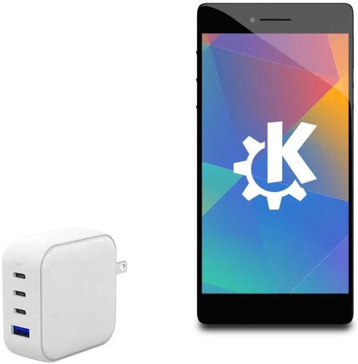 BoxWave Charger Compatible with Purism Librem 5 - PD miniCube (100W), 100W 3 PD Port Wall Charger International - Winter White