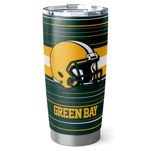 Image of Green Bay Tumbler 20oz Travel Mug Gifts Custom Name Number