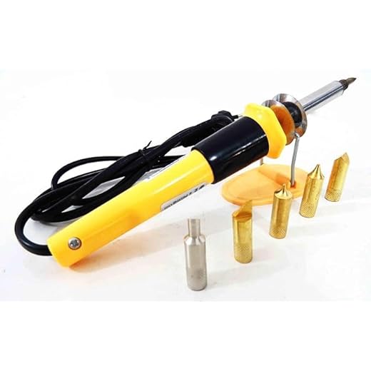 Pirógrafo Gravador e Ferro de Solda 2 em 1 de Precisão Soldagem Versátil 5 Pontas Inclusas 30W 110V