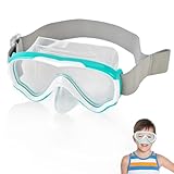 Generisch Taucherbrille Kinder, Schwimmbrille Kinder mit Nasenabdeckung, Schnorchelmaske 180°...