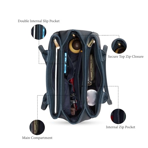 Image of Caprese Jimny Medium Satchel Bag for Women with Multiple Compartments for Organization and Comfort | Stylish, Durable, and Spacious Interior Shoulder Bag for Work, Travel, and Everyday Use