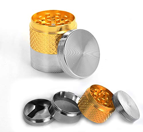 Grinder Herb with Catcher Chromium Crusher Metal 1.6