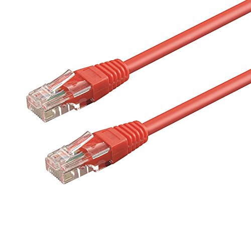WP WPC-PAT-6U010R networking cable - networking cables (Cat6, U/UTP (UTP), RJ-45, RJ-45, Male/Male, Red)