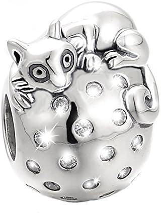DeLageo, Cute Cat 925 Sterling Silver Charm Bead.