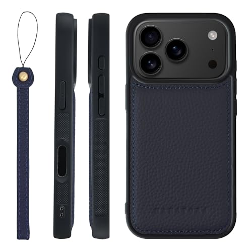 HANATORA for iPhone 17Pro �P�[�X �{�v �ϏՌ� �o���p�[�^ �X�}�z�P�[�X �X�}�z �X�g���b�v �t�� �V�������N���U�[ �M�t�g �l�C�r�[ SPGGZ-17Pro-Navy