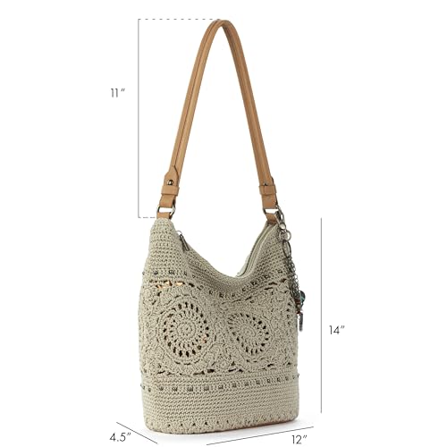 Image of The Sak Sequoia Hobo Bag - Hand Crochet Large Women's Purse for Everyday & Travel - Durable Handbag & Tote With Zipper Pocket