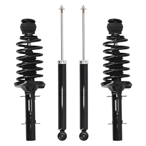 maXpeedingrods 171525 5984 Front Strut & Rear Shock for VW Beetle Golf Jetta 1998-2006 Golf Jetta City 2007-2009, Suspension Complete Shock Absorber Strut w/Coil Spring