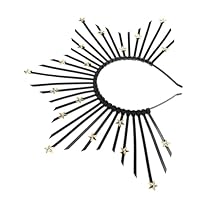 Cabilock Diadema Negra para Mujer Accesorio para Fiestas y Banquetes Material Plástico Premium Cómoda y Fácil de Llevar Único para Peinados de Diosa y Eventos Especiales