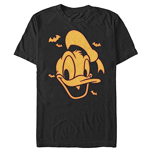 T-shirt Donald Disney noir vêtement imprimé orange mode homme XXL