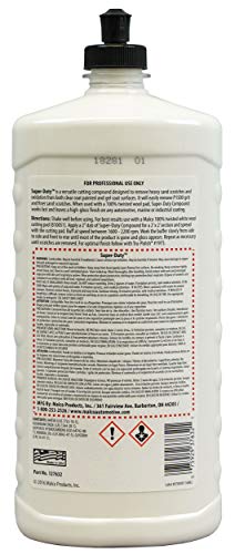 Malco Super Duty Heavy Cut Compound - Professional Cutting, Polishing and Finishing Compound/for Auto Paint Correction, Detailing and Buffing / 32 oz. (127632)