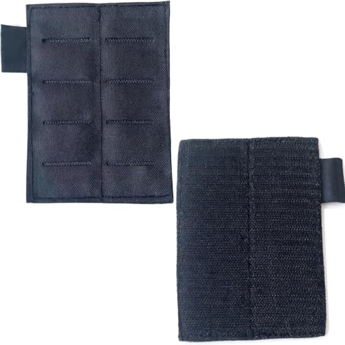 DraCra Tactical Belt MOLLE Gear Adapter Insert Hook and Loop Molle Patch Panel Mount for Tactical Molle Admin Pouch Mag EDC Pouch Organizer Tactical Chest Rig Pack Chest Bag Airsoft Vest Dump Pouch