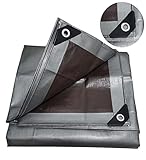 lona impermeable 6x12 Grueso y fuerte: esta lona obligatoria está hecha de material de polietileno de alta densidad, revestimiento por ambos lados, fuerte aislamiento que es resistente y duradero.