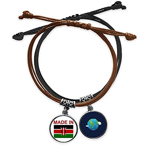 Pulsera de cadena de mano de Kenia el regalo perfecto de cuero