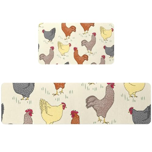 Alfombrilla de cocina absorbente alfombra antideslizante lavable para pasillo pack de 2 2