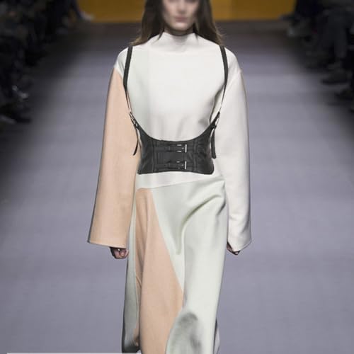 Vest Strap Elastic Wide Belt Women's Leather Vest Suspender Waistband2