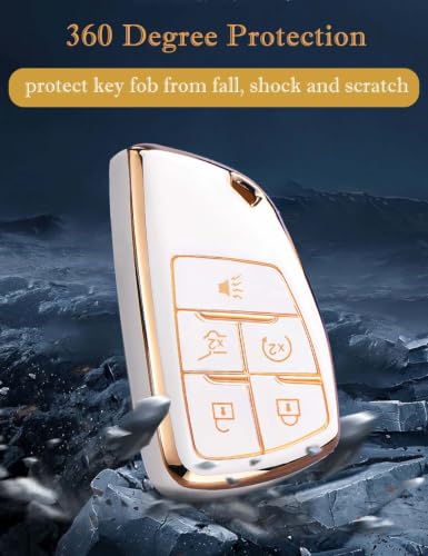 Image of Key Fob Cover for Chevy GMC Buick, Equinox (5 Buttons-SUV, Purple)