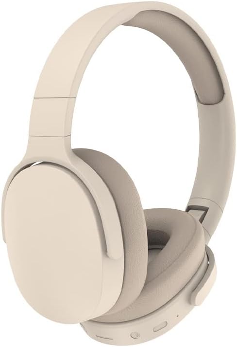 FIKDCMJBluetooth Headphones Over Ear,Wireless Headphones 12H Playtime and Noise Cancelling, HiFi Stereo Foldable Lightweight Headset, Deep Bass with Soft Protein Earpads for Home Office Cellphone