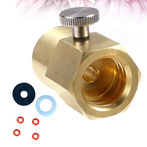 Yardwe Adaptador De Recarga CO2 Cilindro Latão Garrafa de Refrigerante Casa Tanque Conector Acessóri