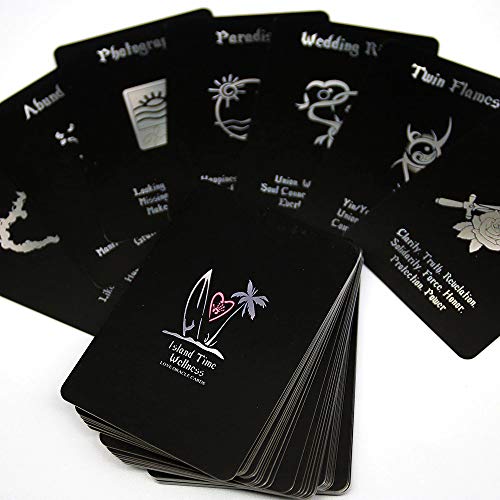 Island Time Wellness Love Oracle Cards Tarot Decks Clarification and Complement Readings a 54 Card Deck with Keywords Games