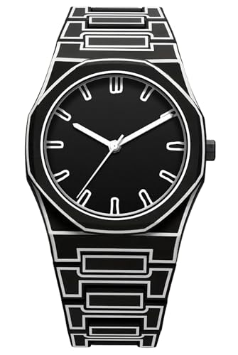 Image of FANMIS Men's Anime-Inspired Fashion Sketch Wristwatch Minimalist Creative Wormhole Design Stylish and Durable Timepiece for Men's Sports Watch