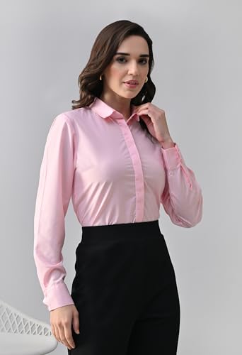 Image of Womens Formal Shirt for Office Wear | Soft Fabric Smart Fit Professional Shirt for Work, Meetings, Corporate & Business Style