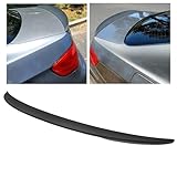 HECASA Rear Spoiler Wing Compatible with 2007-2013 BMW E92 Coupe 328i 335i M3 Black Paintable Rear Trunk Lip Spoiler Wing