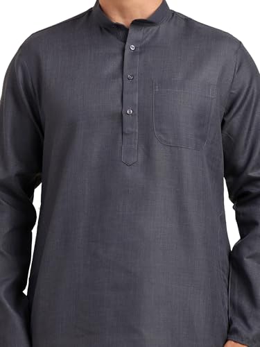 Image of ITOS365 Men Cotton Blend Kurta Pyjama Set Party Fashion Regular Ethinic Wear Indian Dress Gift for Men