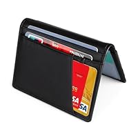 ASCENTA Mens Slim. Secure. Luxurious Leather RFID Blocking Card Holder