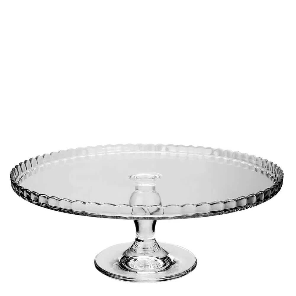 Personalised Engraved 12.5" (32cm) Cake Stand Wedding Birthday Christmas Lovely Gift Dessert (Plain (Not Engraved))