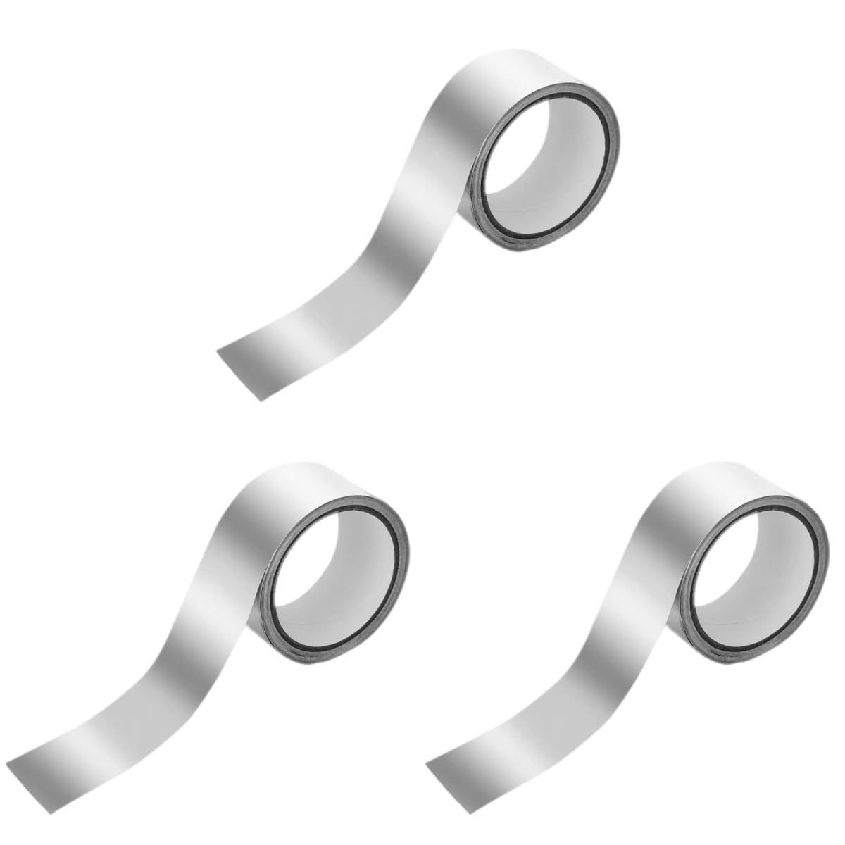 3 Rollen Folienband Selbstklebendes Gewebereparaturband Leitfähiges Material Isoliert Dicke Versiegelung Hochtemperaturband Elektrische Verkabelung Metallband Silberne