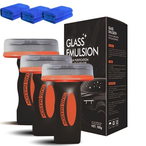 Nimes Nettoyant Vitre, Nettoyant Pare-Brise, élimine Les Traces De Film Gras Sur Les Vitres, Sans Traces, Application Facile Par Pulvérisation Sur Les Vitres De Voiture Et De Maison (3PCS)