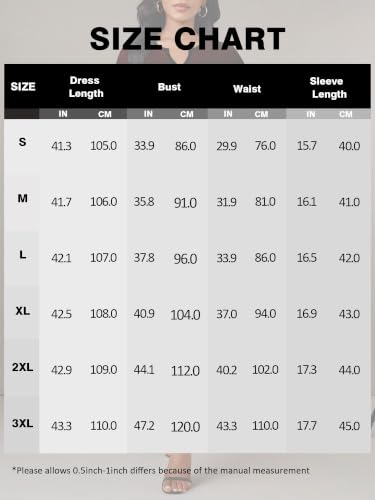 Image of PinkPatty Women's Casual 3 /4 Sleeve Midi Dresses Fit and Flare Church Work Dress with Pockets