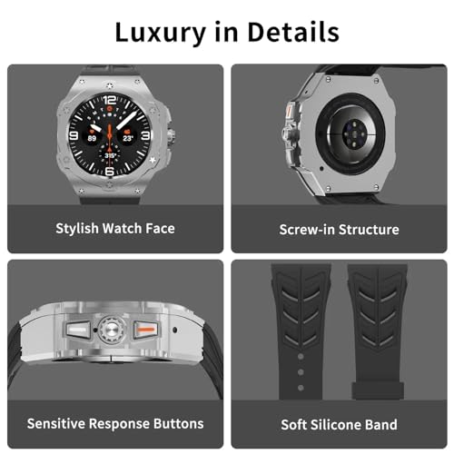 Kit boîtier acier inoxydable Ultra 47mm avec bracelet caoutchouc