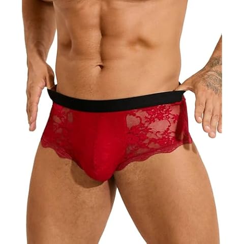 ohyeahlady Men's Lace Cross Back Briefs Cover