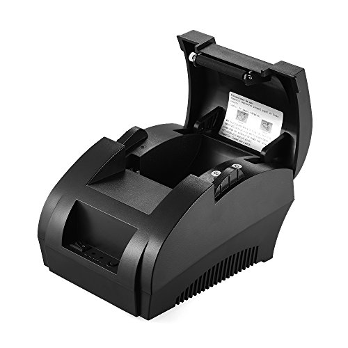 YDuupxe Imprimante de Reçus Thermique POS 5890k 58mm, Caisse Enregistreuse USB, Pas Besoin de Rubans, équipement d'impression de Cartouches d'encre utilisé pour Les Factures Personnelles