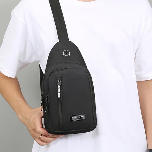 Strap Bag, Travel Bag, Crossbody Backpack with Hole, Strap Backpack Hiking Backpack Multipurpose Crossbody Chest Bag