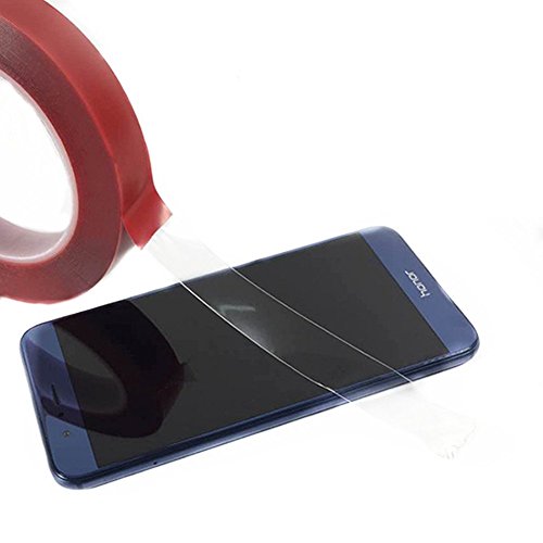 3 Meters Heat Resistant Acrylic Double Sided Adhesive Tape Roll,Clear Sticker for Car/Cell Phone Repair,Red, 3 m×10 mm×1 mm - Thumbnail 2