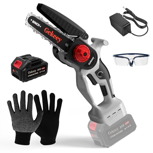 Electric Mini Chainsaw Cordless, 6 Inch Battery Chain Saw Handheld