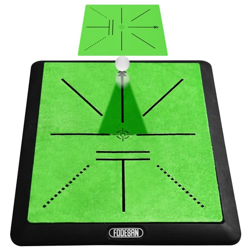 Golf Hitting Mat – Practice Mat with Swing Path Feedback & Impact Detection – Indoor/Outdoor Training – Home Golf Swing Trainer – Gift for Dad & Beginners