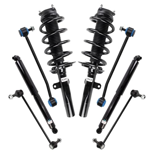 225-0970 - SuperSpring contacts the Chassis - 2018-2019 Forest River Crossfit 8 TRQ Front and Rear Suspension Kit Complete Strut & Coil Spring Assembly Shock Absorber Sway Bar Stabilizer Link Compatible with 2015-2020 Ford Transit-150 Transit-250 Transit-350
