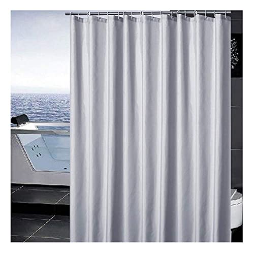 Rideau de douche en polyester opaque anti-moisissure long pour salle d'eau