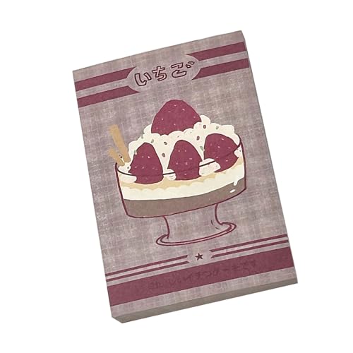 Fruit Food Pattern Theme Design Sticky Note Selves Adhesive Write Pad Removable for Journaling School Multipurpose Writing Pad f