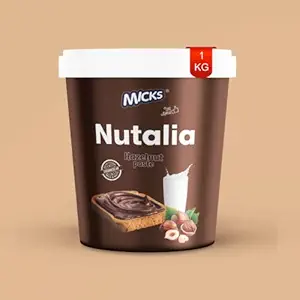 Micks Hazelnut Chocolate Spread, paste, 1kg pack, Hazelnut paste with cocoa butter & milk goodness Nut, cocoa, choco