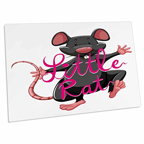 3dRose Graphic Little Rat Animals Rodent - Desk Pad miniatura 1