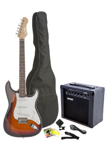 Amazon | Fever フィーバー Full Size エレキギター with 20-Watts 