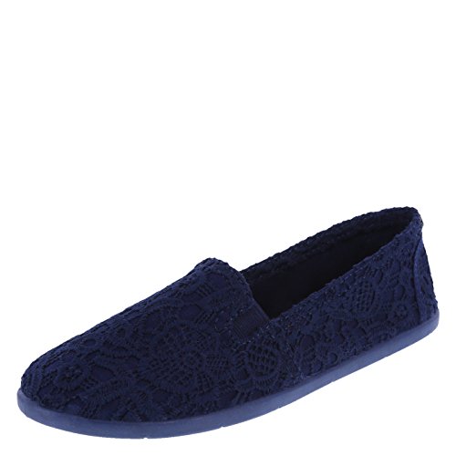 Airwalk Women's Navy Floral Crochet Dream Slip-On 12 Regular