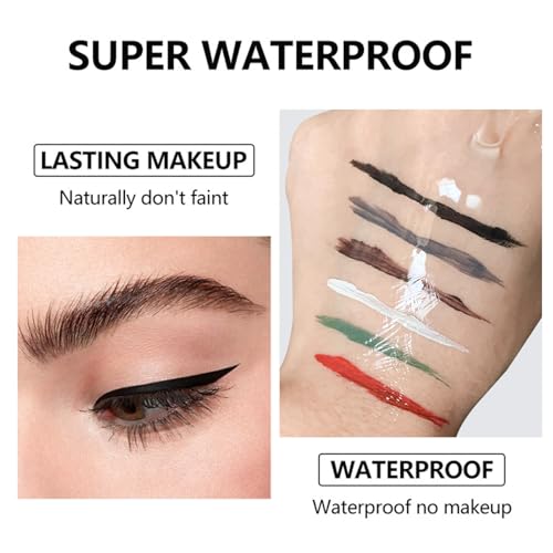 Eyeliner Gel con Pincel 5.51 in, Waterproof, Negro miniatura 5
