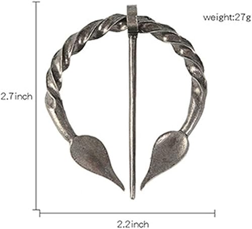 Miniatura 4 de Broche vikingo vintage con solapa para mujeres y hombres, capa, bufanda, chal, hebilla de cierre, broches, broches penanulares y juegos de alfileres