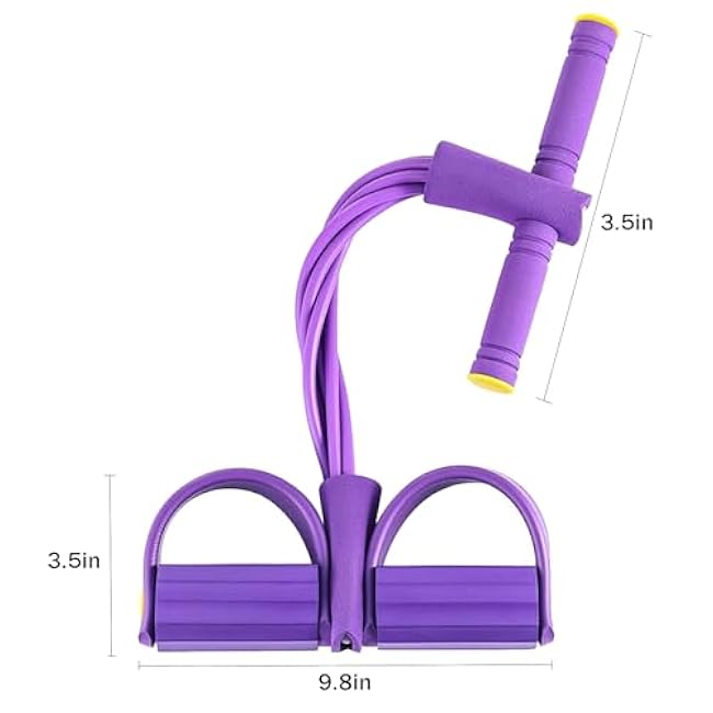 21 Fitness Resistance Bands-6 Tube, 2025 Upgrade Resistance Bands with Handles Pedal, Stretch Bands for Exercise Sit Up Exercise Equipment AB Workout Equipment for Women Men