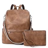 CLUCI Backpack Purse for Women, Womens Backpack Purse, Leather Anti-theft Large Fashion Designer Travel Bag Ladies Shoulder Bags